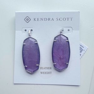 Kendra Scott Elle Drop Earrings in Purple.